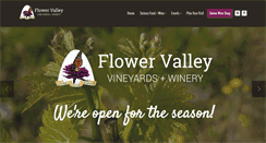 Desktop Screenshot of flowervalleyvineyard.com